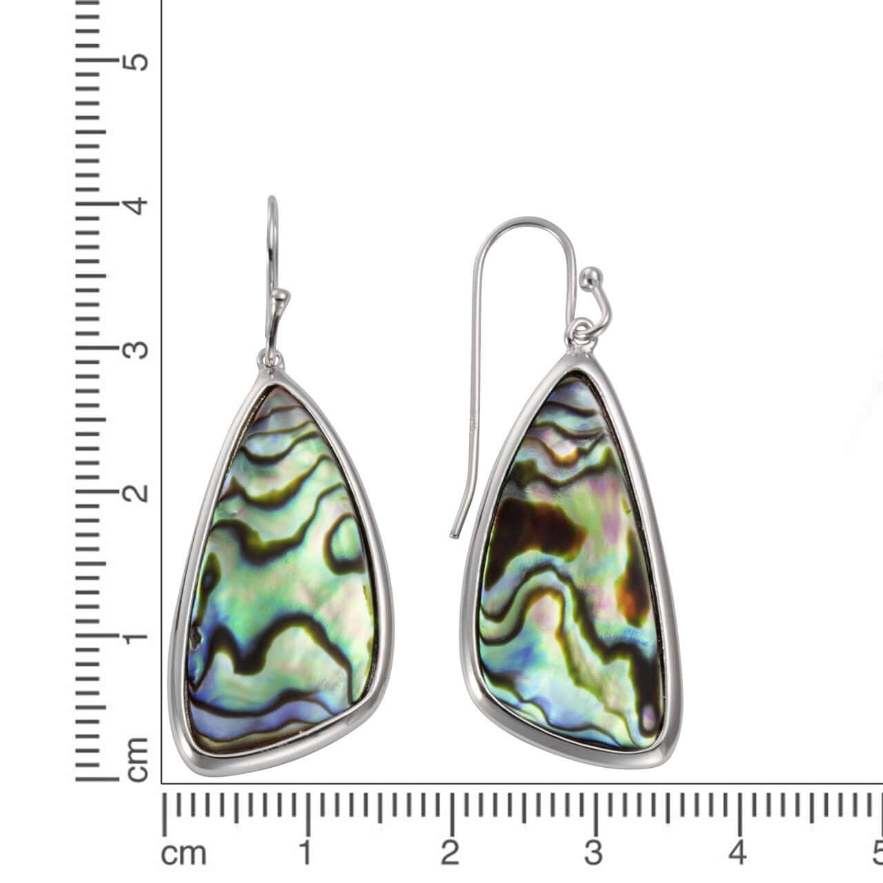 Schmuck Ohrhänger Ohrringe 925er Silber rhodiniert Abalone 4,0cm, 1 Paar günstig kaufen