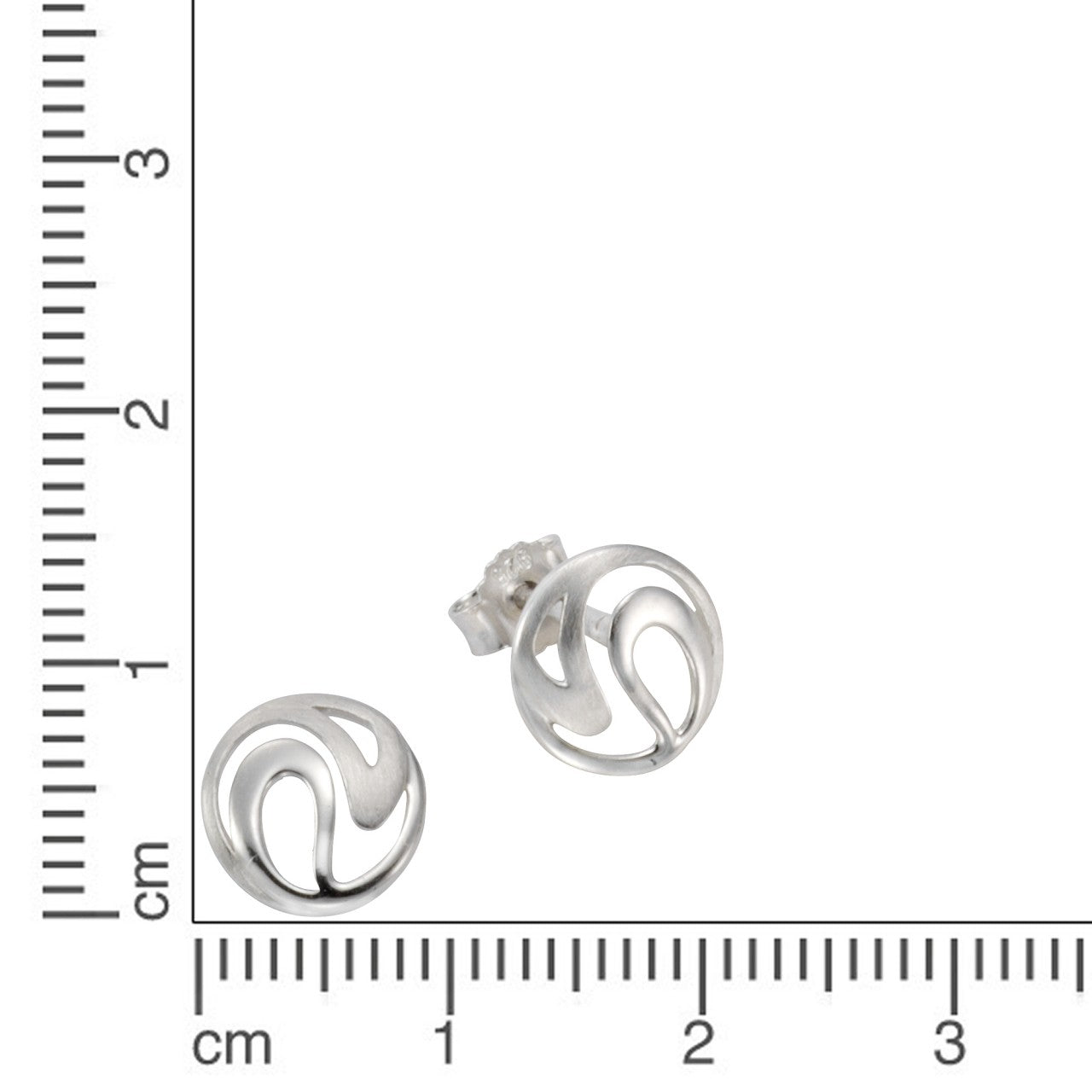 Schmuck Ohrstecker Damen 925er Sterling Silber rhodiniert 0,8cm, 1 Paar günstig kaufen