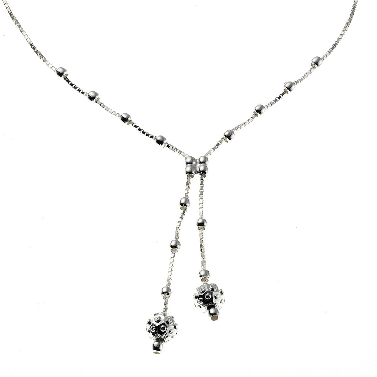 Schmuck Collier Damen 925er Sterling Silber Kugeln 41cm günstig kaufen