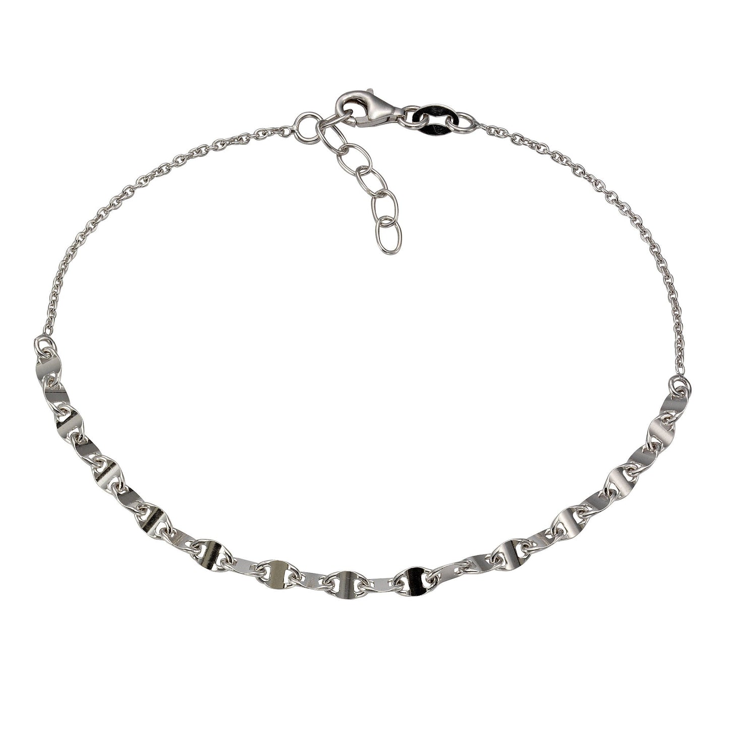 Fusskette 925/- Sterling Silber 25,0cm