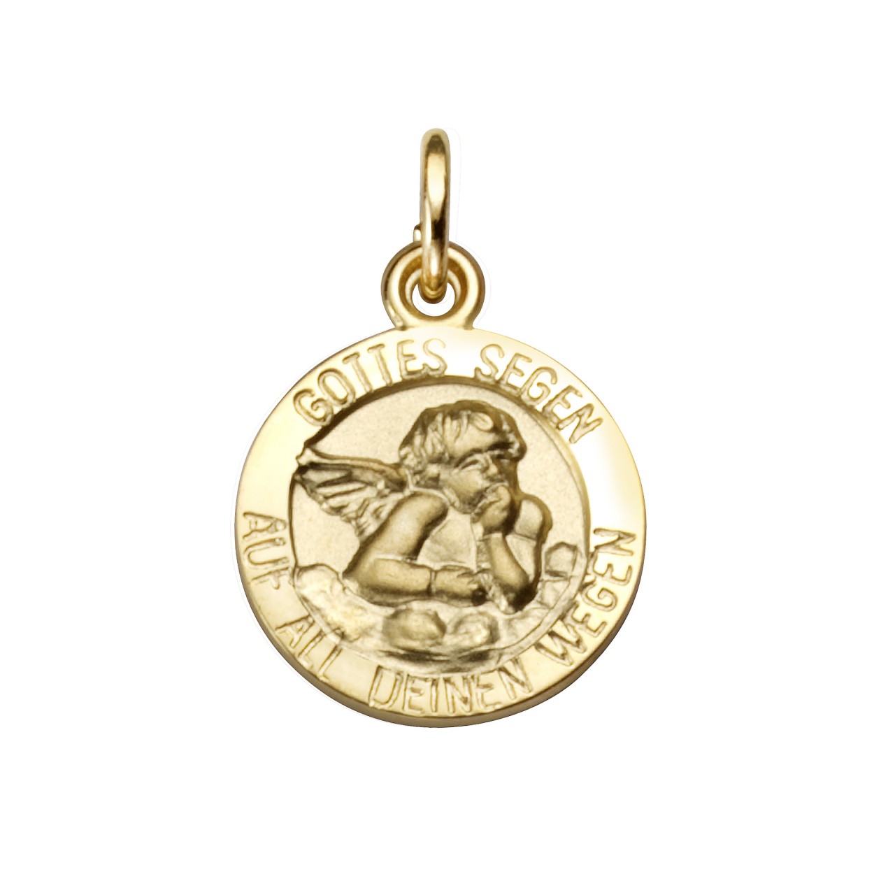 Schmuck Halsketten-Anhänger Damen 333 Gold Motiv Engel 1,8cm günstig kaufen