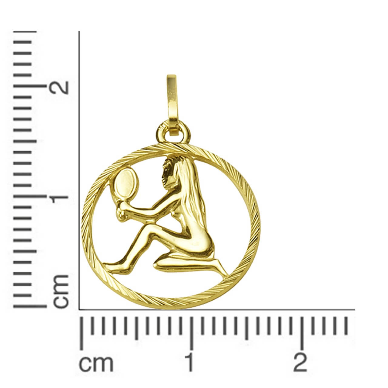 Schmuck Halsketten-Anhänger Unisex 333er Gelbgold Sternzeichen Jungfrau 2,1cm günstig kaufen
