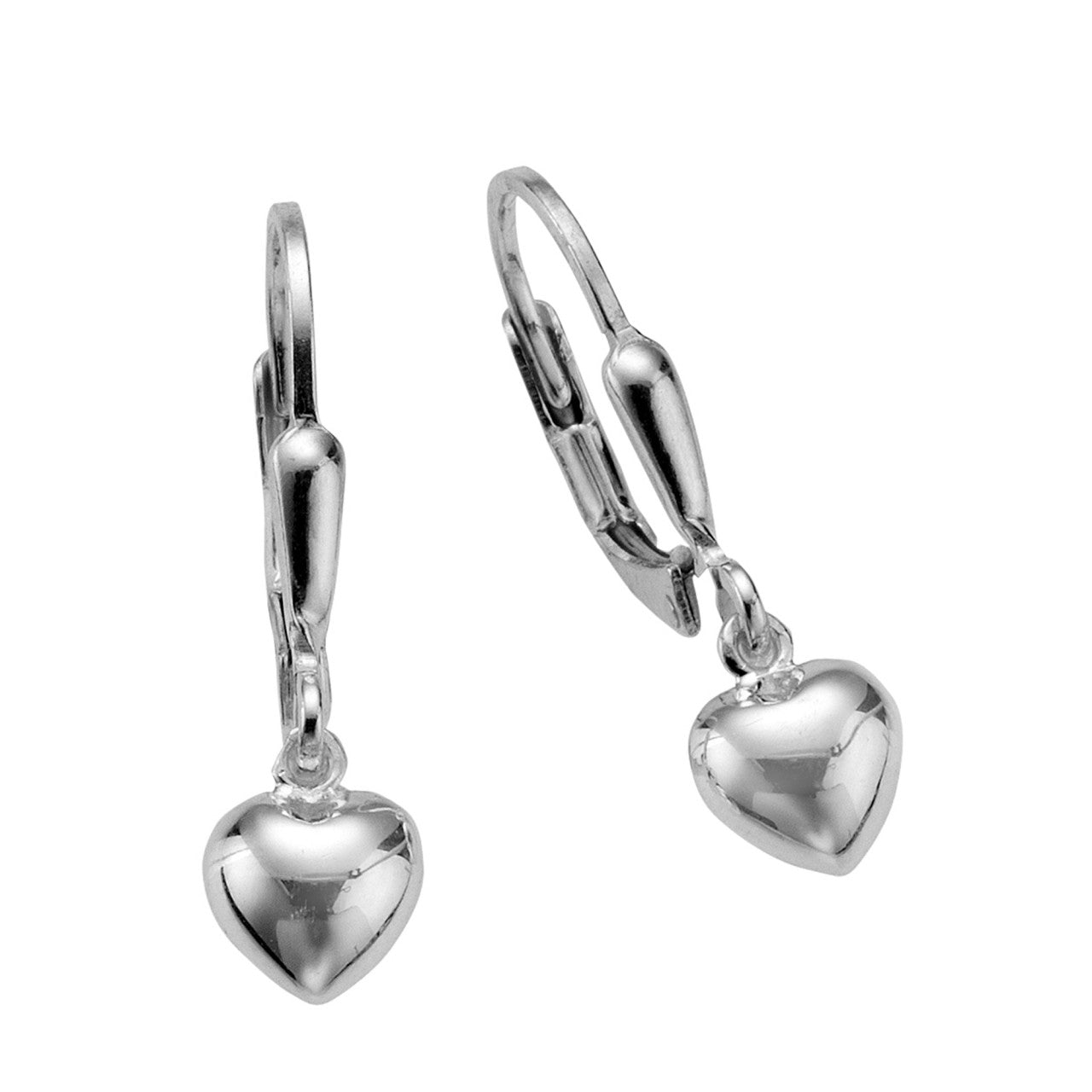 Schmuck Ohrhänger Ohrringe Kinder 925 Sterling Silber Herz 2,5cm, 1 Paar günstig kaufen