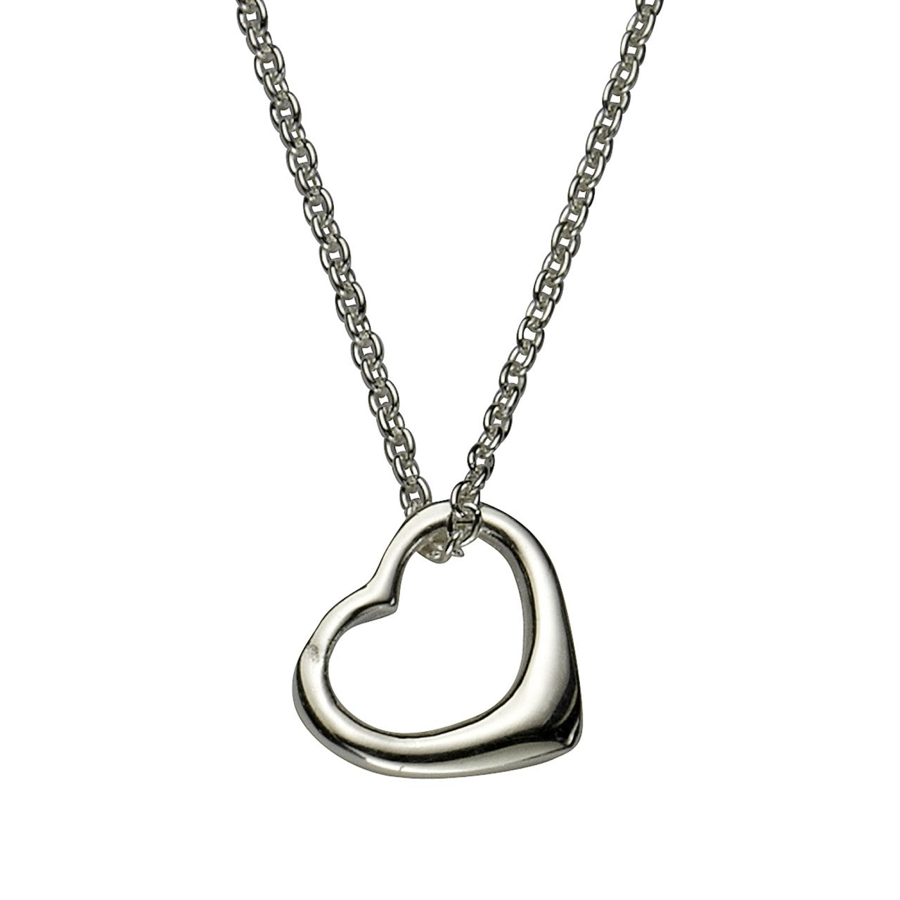 Schmuck Halsketten-Anhänger mit Halskette Kinder 925 Silber Herz rhodiniert 40,5cm günstig kaufen