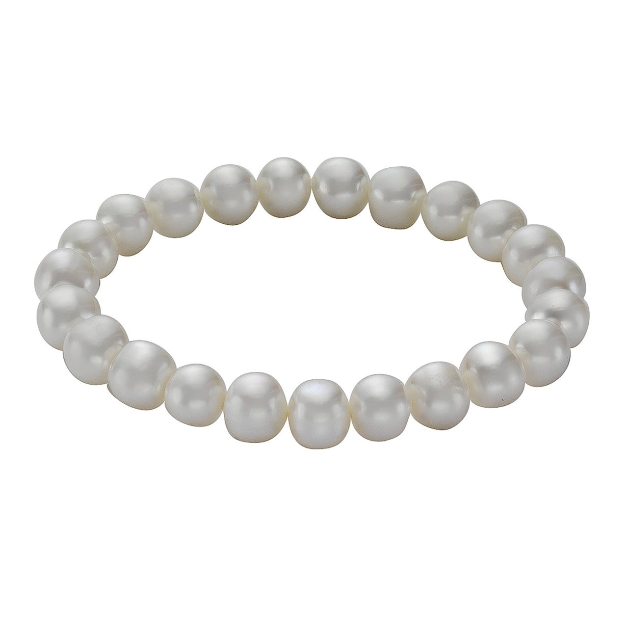 Schmuck Perlenarmband Damen Süßwasserzuchtperlen weiß 8-8,5mm 18cm günstig kaufen