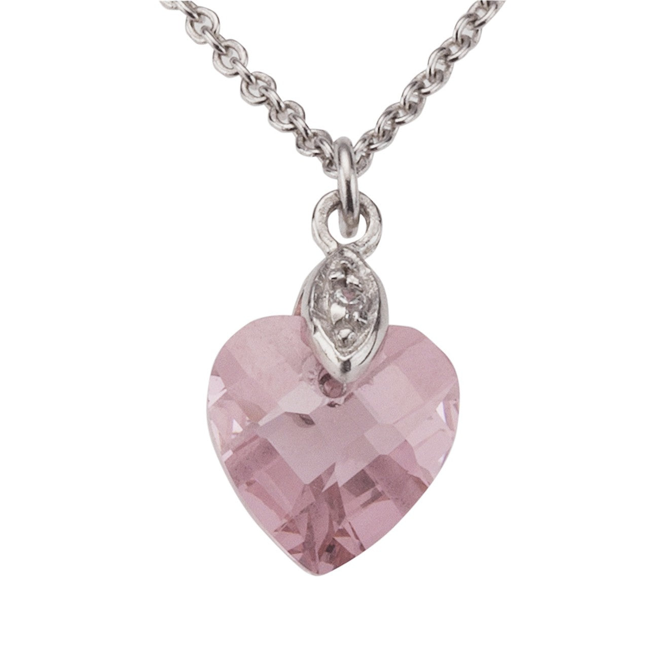Schmuck Halsketten-Anhänger mit Halskette Kinder 925er Sterling Silber Zirkonia pink 36/38cm günstig kaufen
