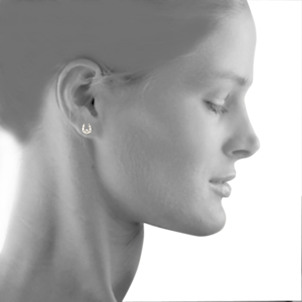 Schmuck Ohrstecker Kinder 925er Sterling Silber Hufeisen 0,6cm, 1 Paar günstig kaufen