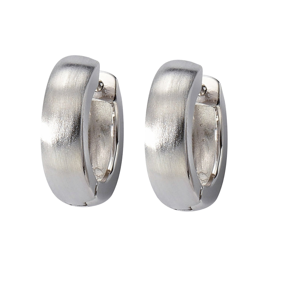Creolen 925/- Sterling Silber rhodiniert 1,3cm