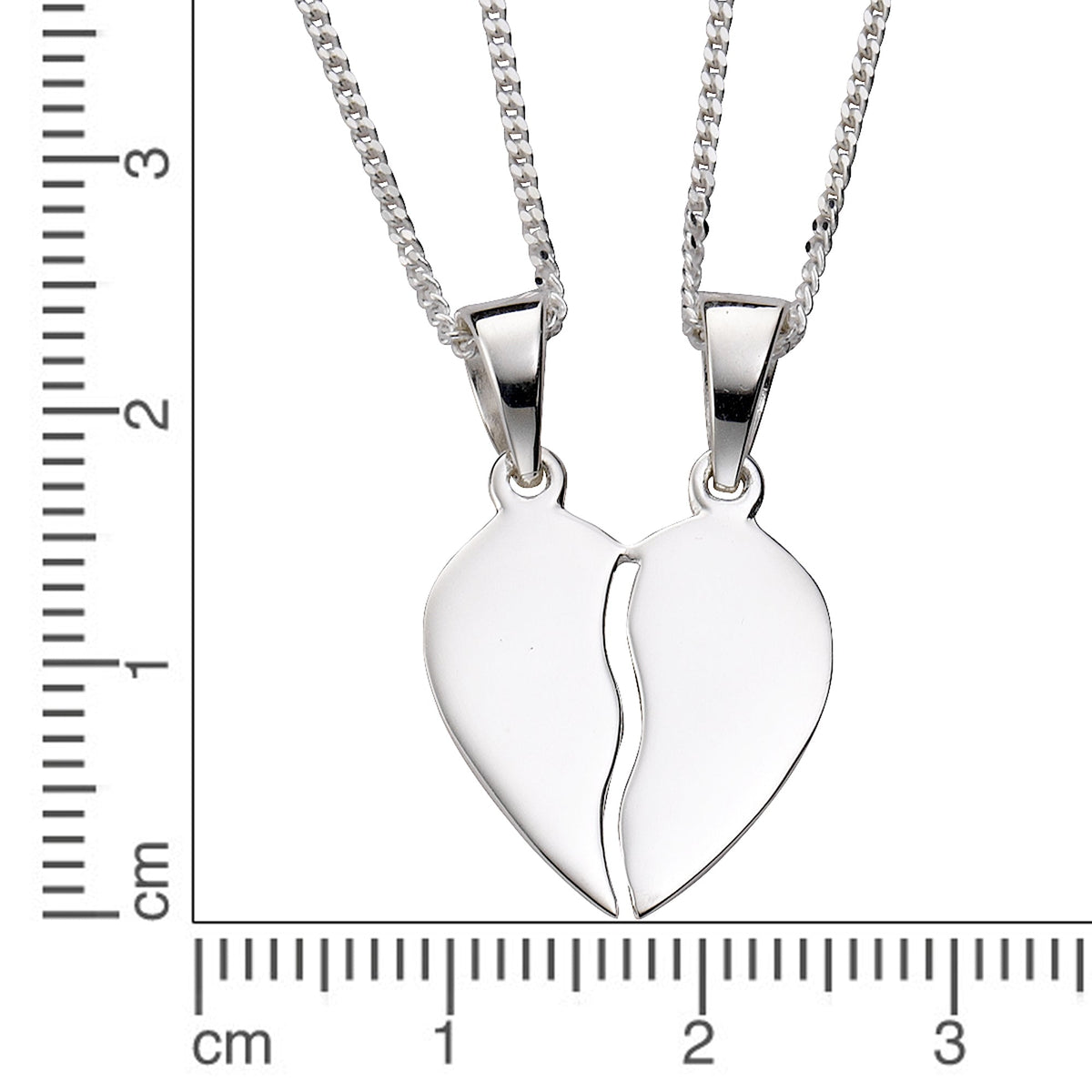 Anhänger mit Kette Panzerkette 925/- Sterling Silber 50,0cm ohne Stein