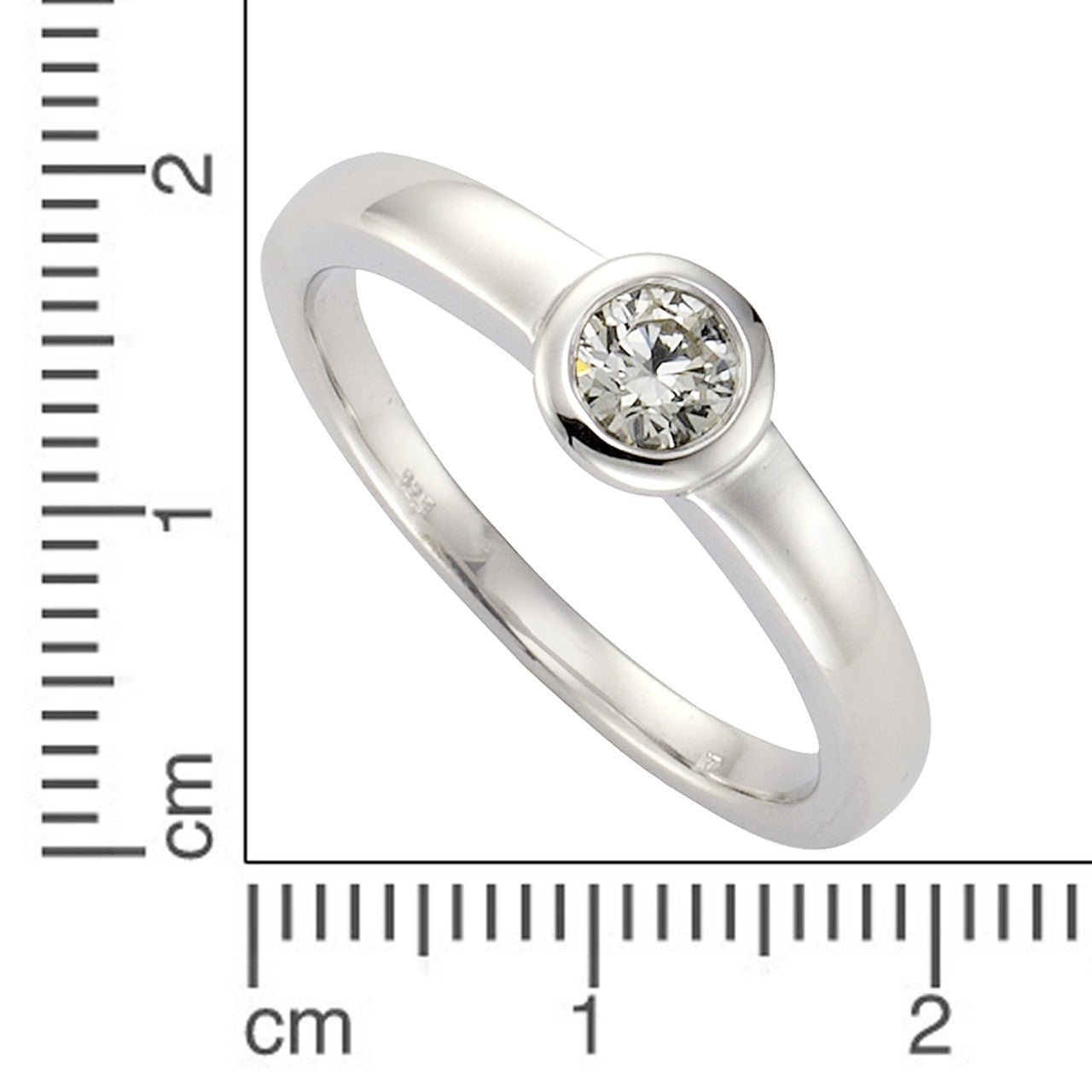 Schmuck Ring Damen Silber 925 rhodiniert Zirkonia günstig kaufen
