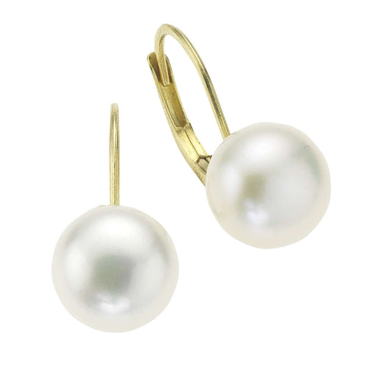 Schmuck Ohrhänger Ohrringe 333er Gold Perlen weiß 8-8,5mm 1,8cm, 1 Paar günstig kaufen