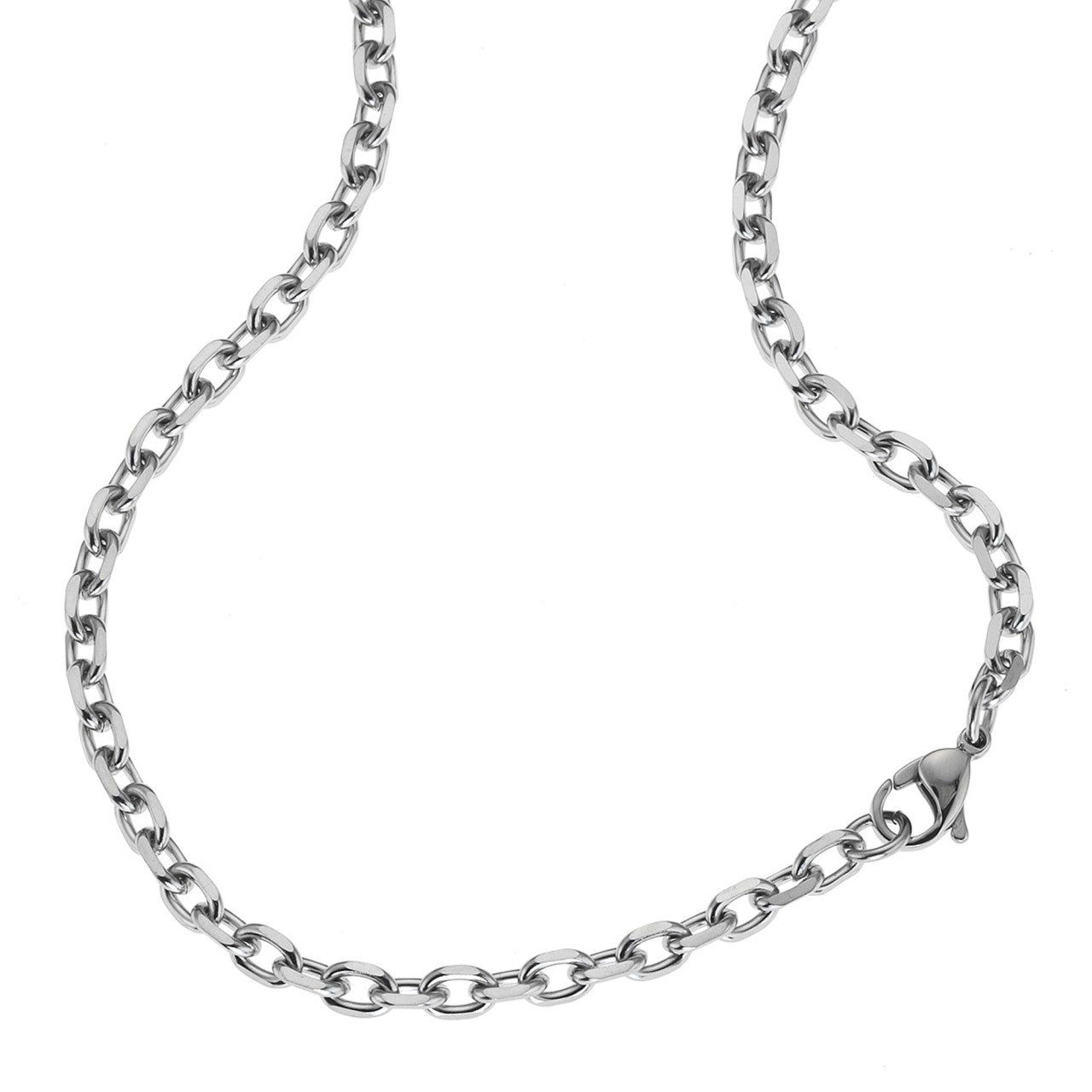Schmuck Collier Unisex Ankerkette Edelstahl 4mm breit günstig kaufen