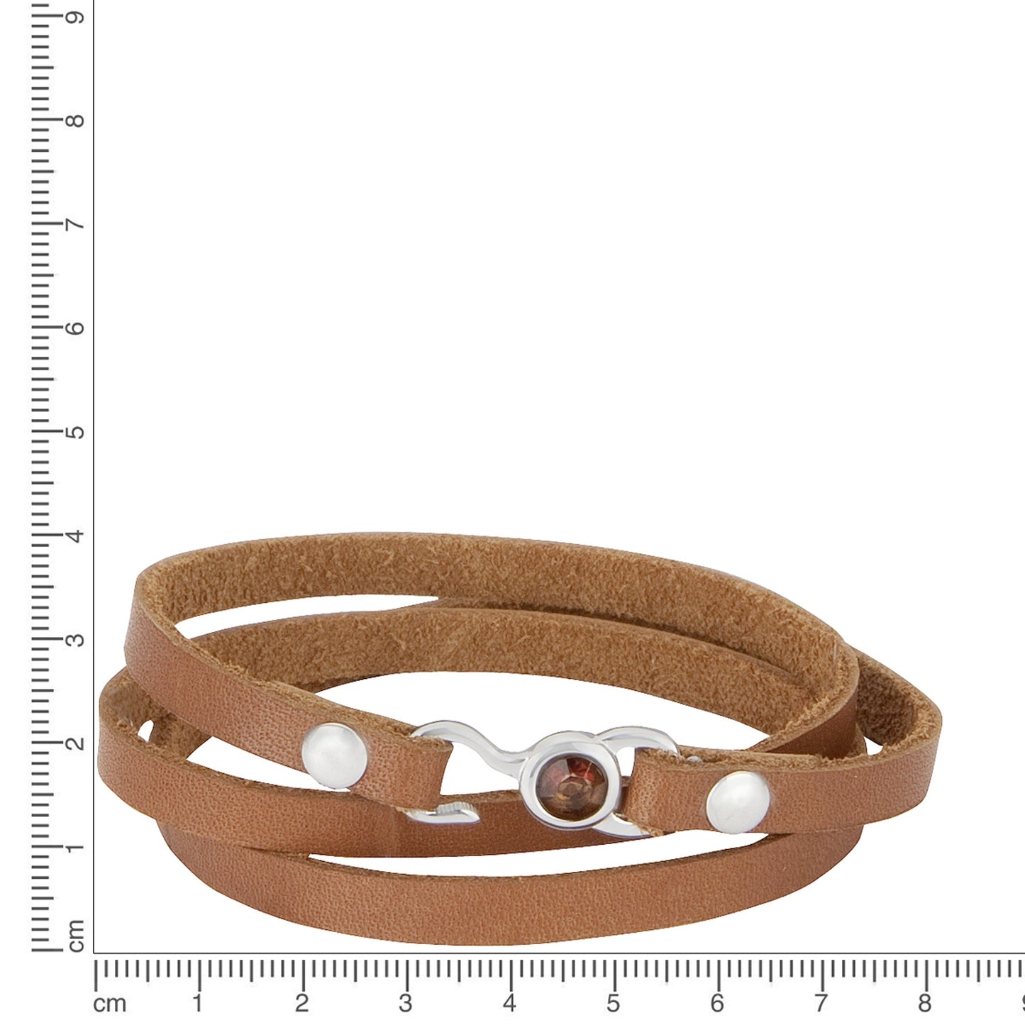 Armband Lederband Edelstahl 58cm