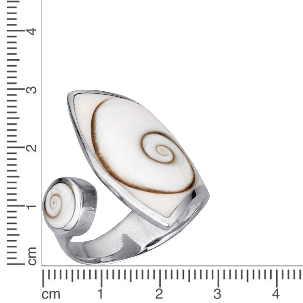 Schmuck Ring Damen 925 Silber mit Muschel weiß günstig kaufen