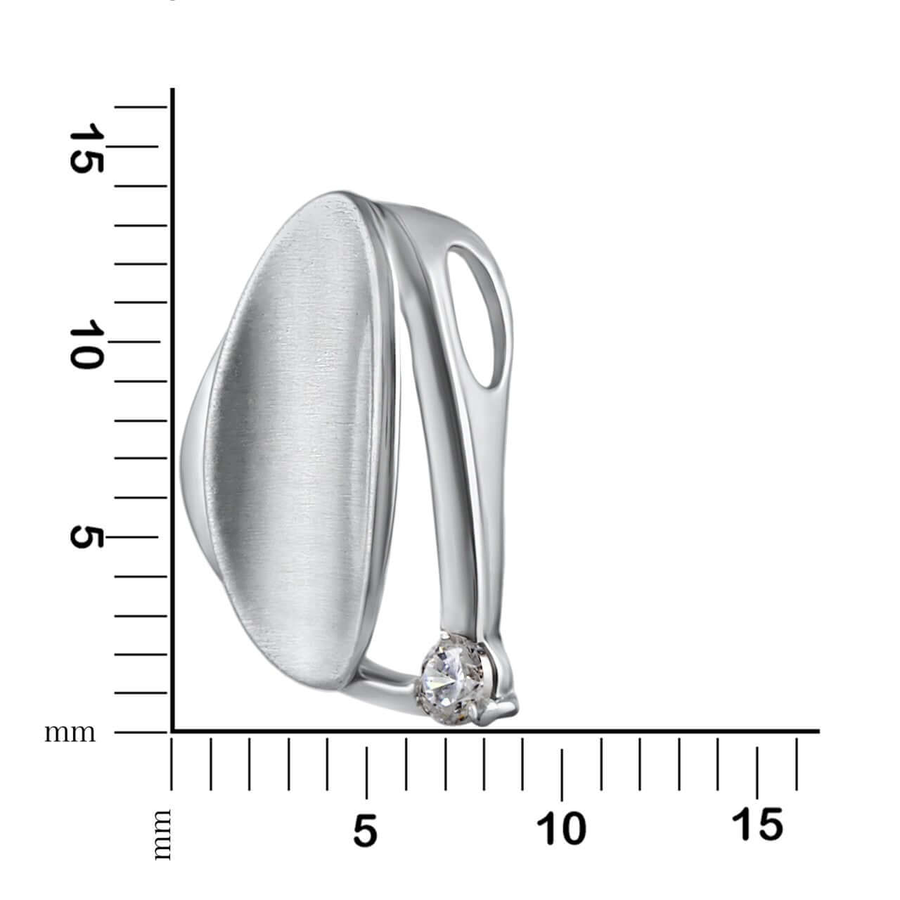 Schmuck Halsketten-Anhänger Damen Silber 925 rhodiniert Zirkonia 1,4cm günstig kaufen