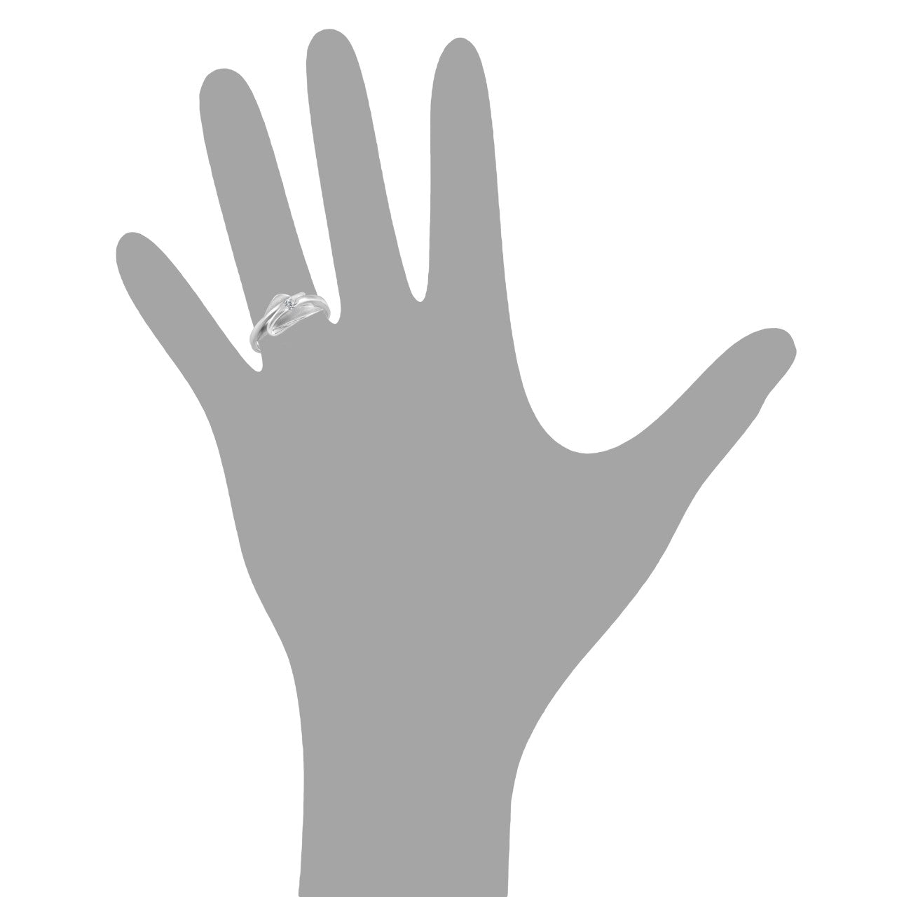 Schmuck Ring Damen Silber 925 rhodiniert Zirkonia günstig kaufen