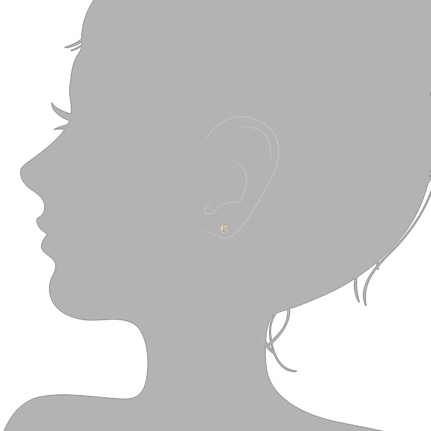 Ohrstecker 333/- Gold 0,7cm