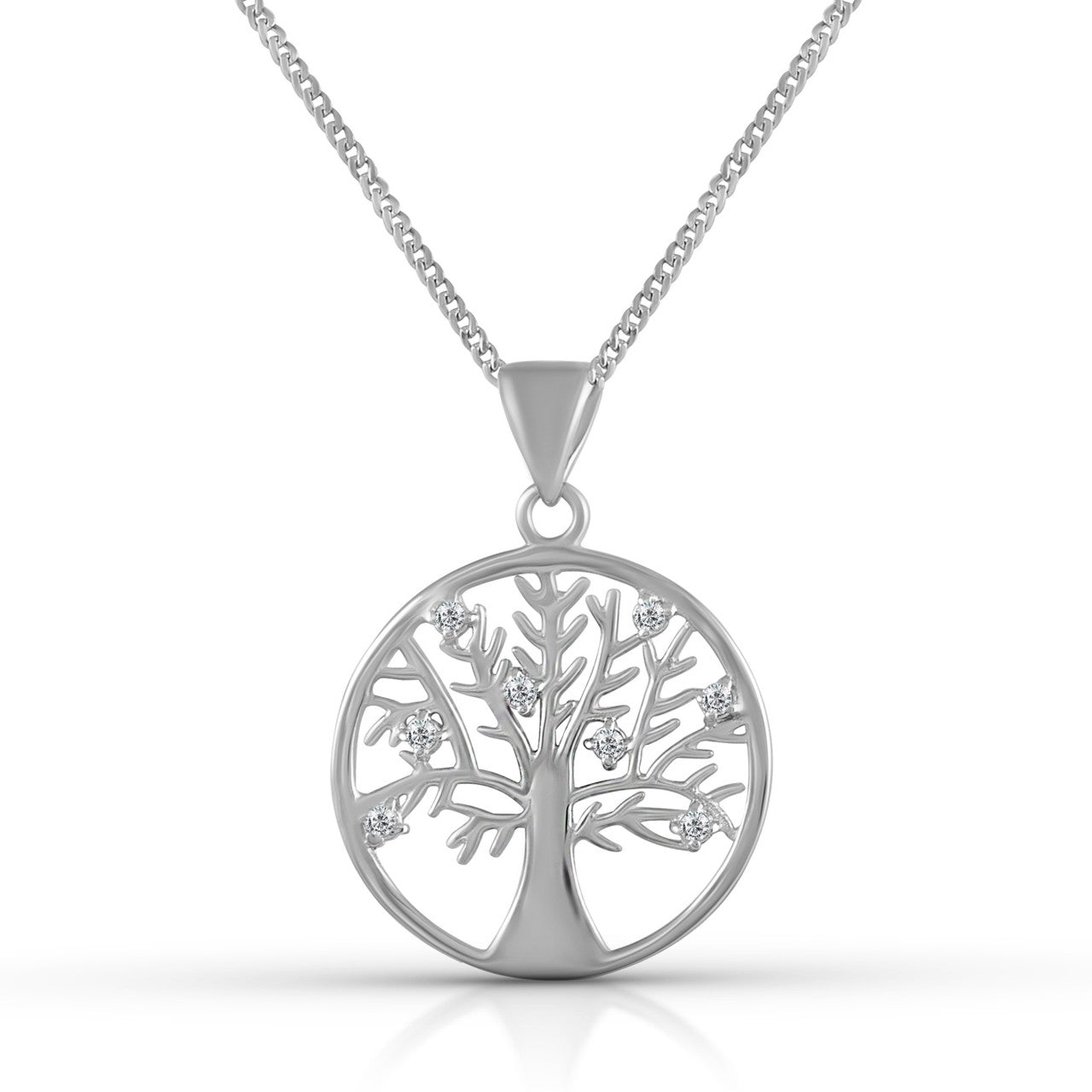 Schmuck Halsketten-Anhänger mit Halskette Damen 925 Sterling Silber Lebensbaum 40+5cm günstig kaufen