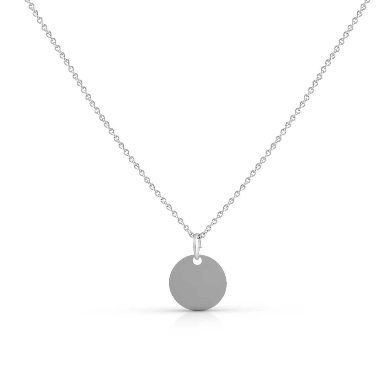 Schmuck Halsketten-Anhänger mit Halskette Damen 925 Silber rhodiniert 15mm 42+3cm günstig kaufen