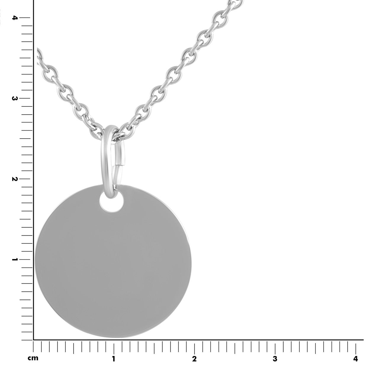 Schmuck Halsketten-Anhänger mit Halskette Damen 925 Silber rhodiniert 15mm 42+3cm günstig kaufen