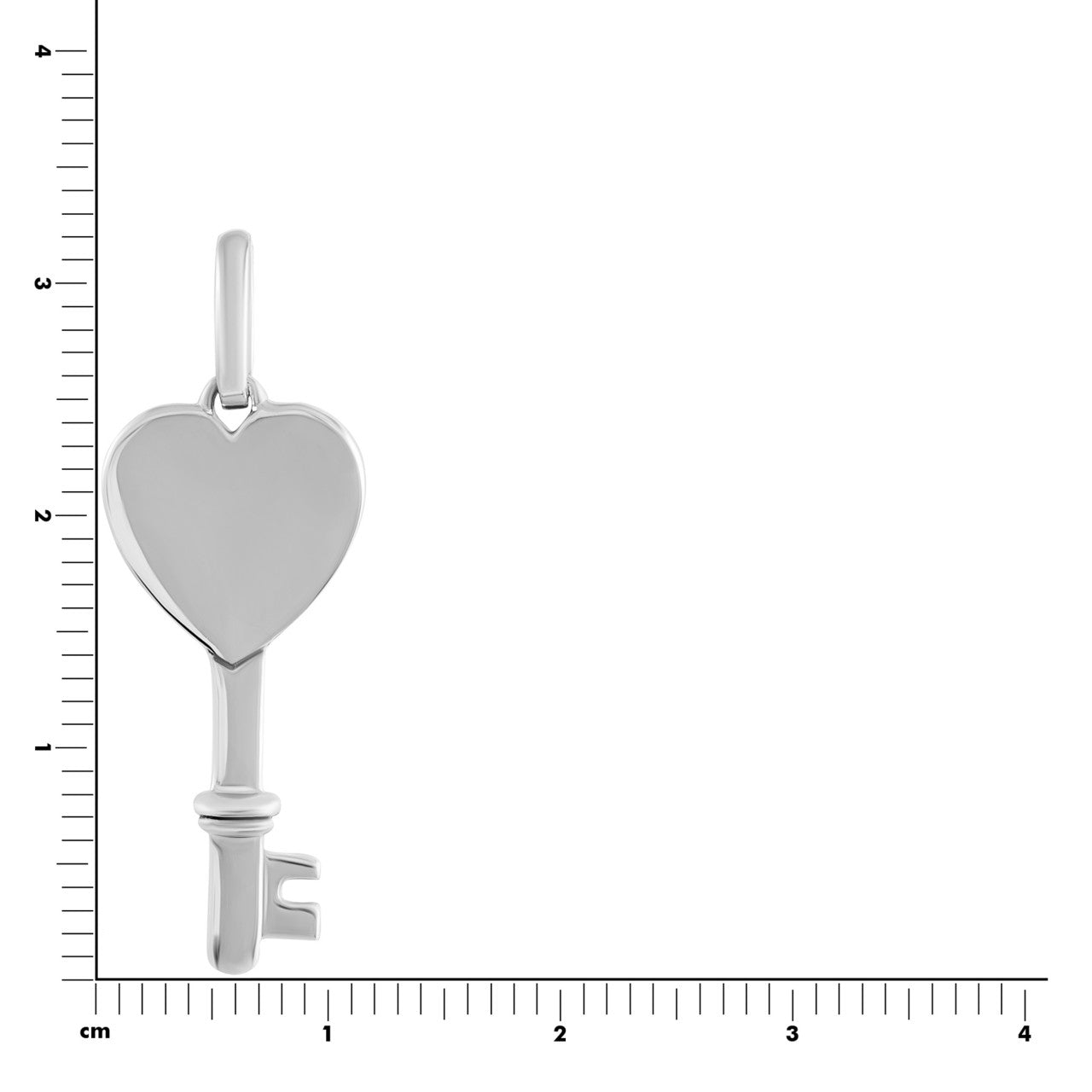 Schmuck Halsketten-Anhänger Damen 925 Silber rhodiniert Schlüssel mit Herz günstig kaufen