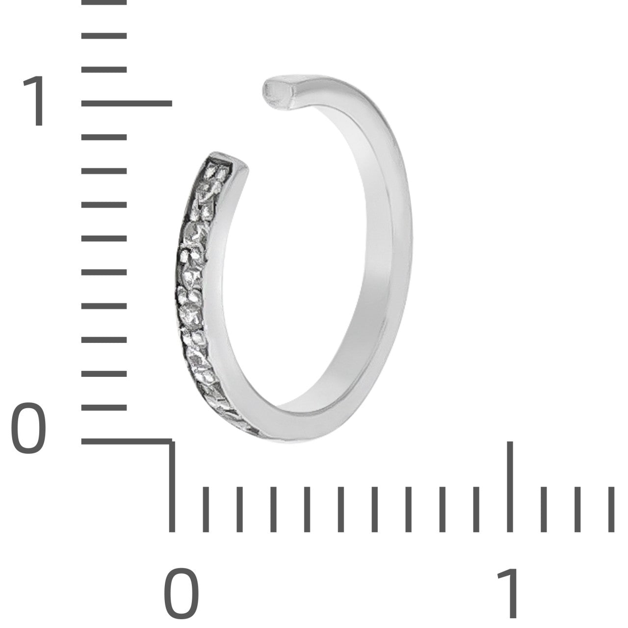 Schmuck Ohrklemme Unisex 925er Sterling Silber rhodiniert Zirkonia weiß 1,2cm, 1 Paar günstig kaufen