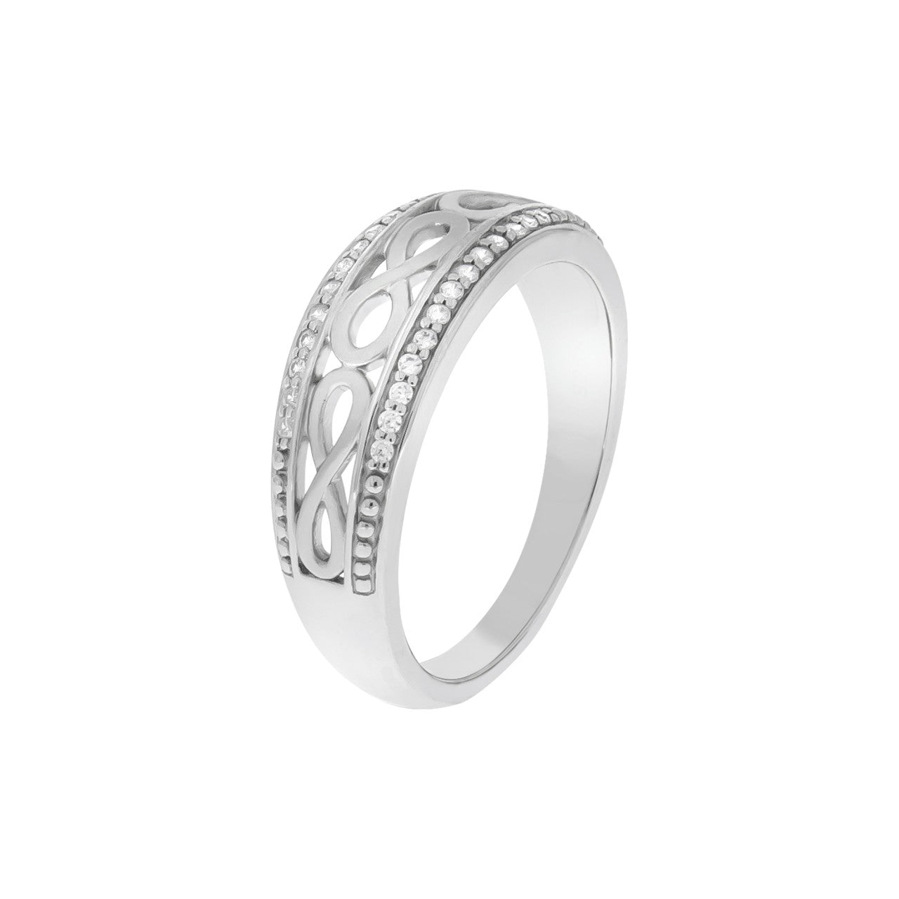 Schmuck Ring Damen Silber 925 glanz/mattiert Zirkonia günstig kaufen