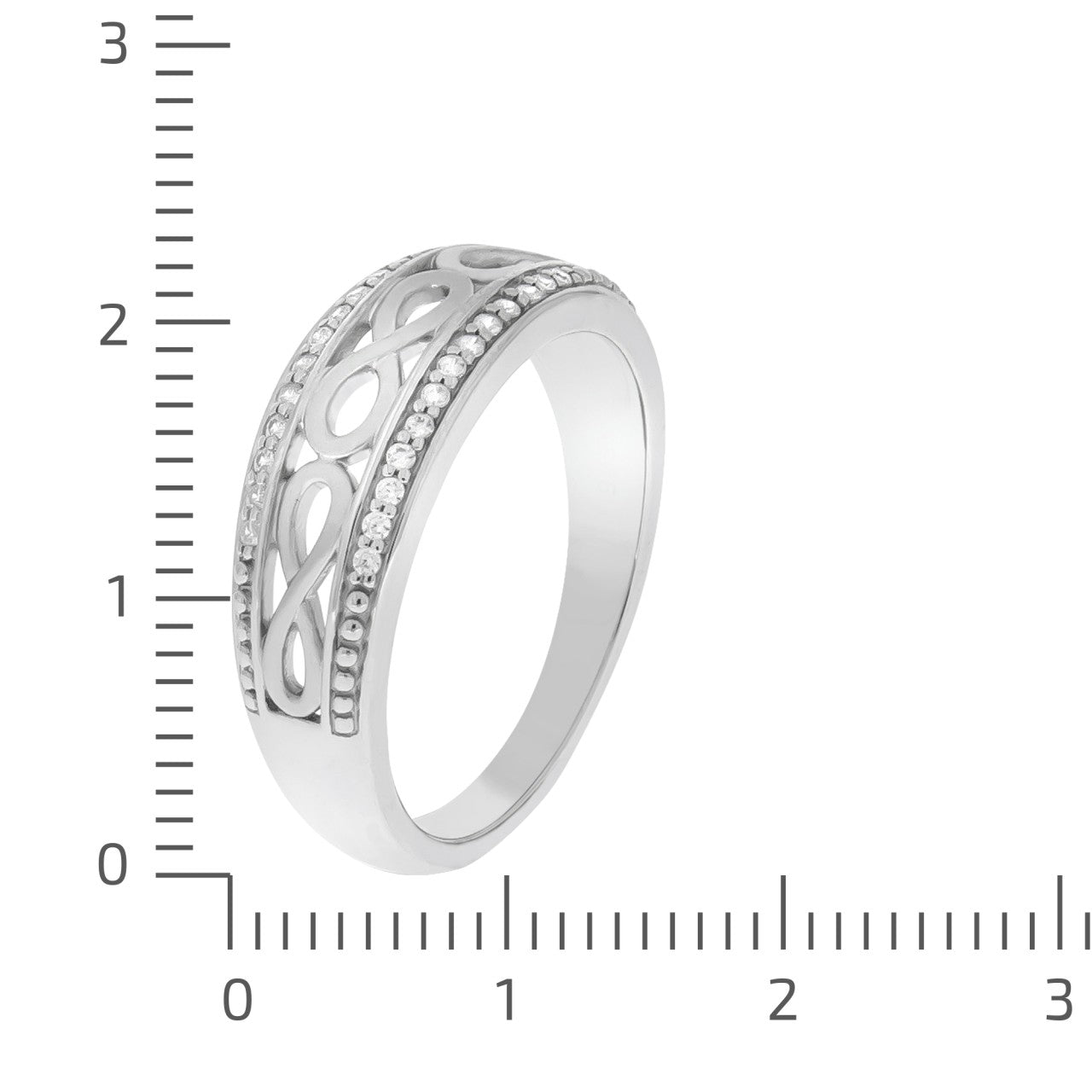 Schmuck Ring Damen Silber 925 glanz/mattiert Zirkonia günstig kaufen