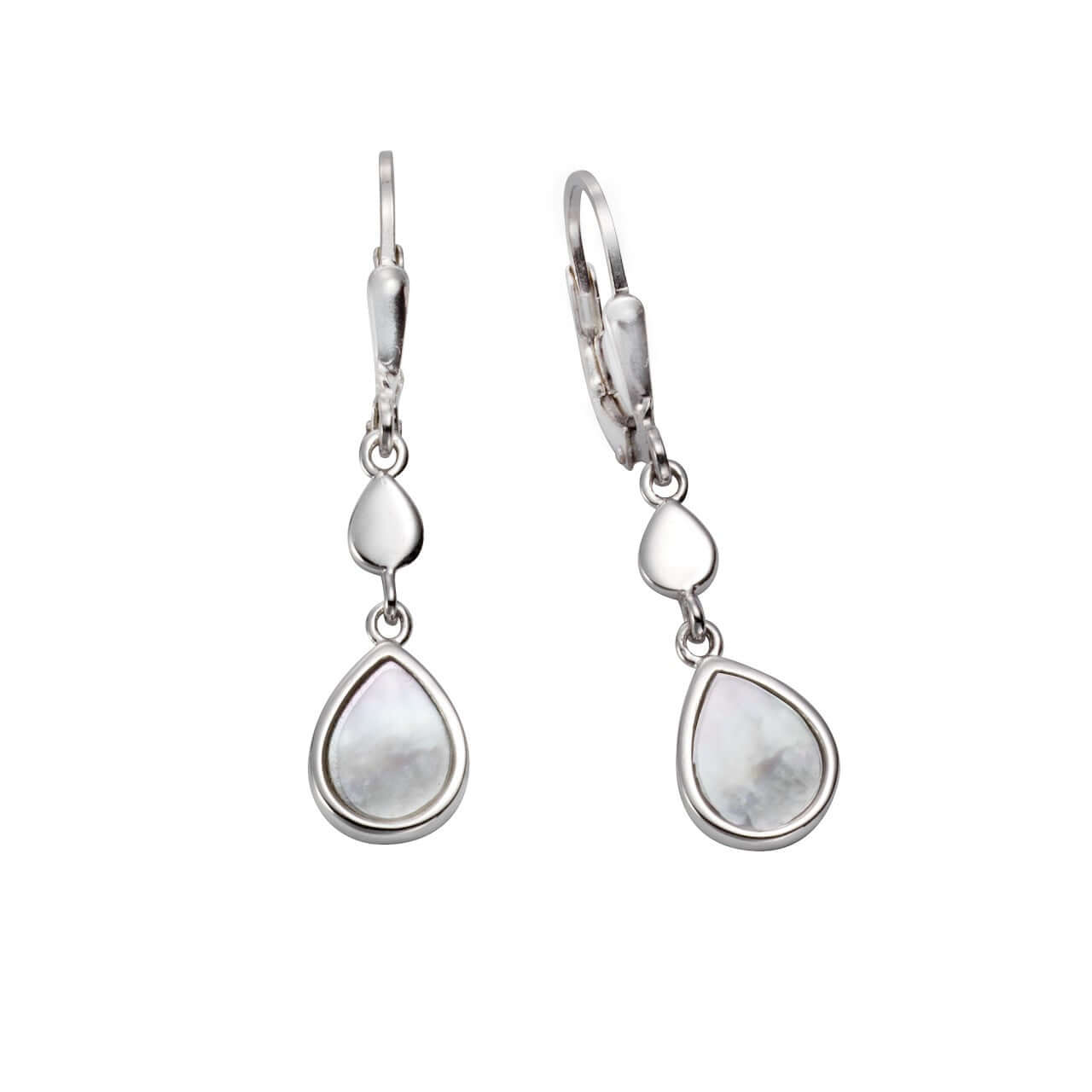 Schmuck Ohrhänger Ohrringe 925er Silber Perlmutt Tropfen 3,5cm, 1 Paar günstig kaufen