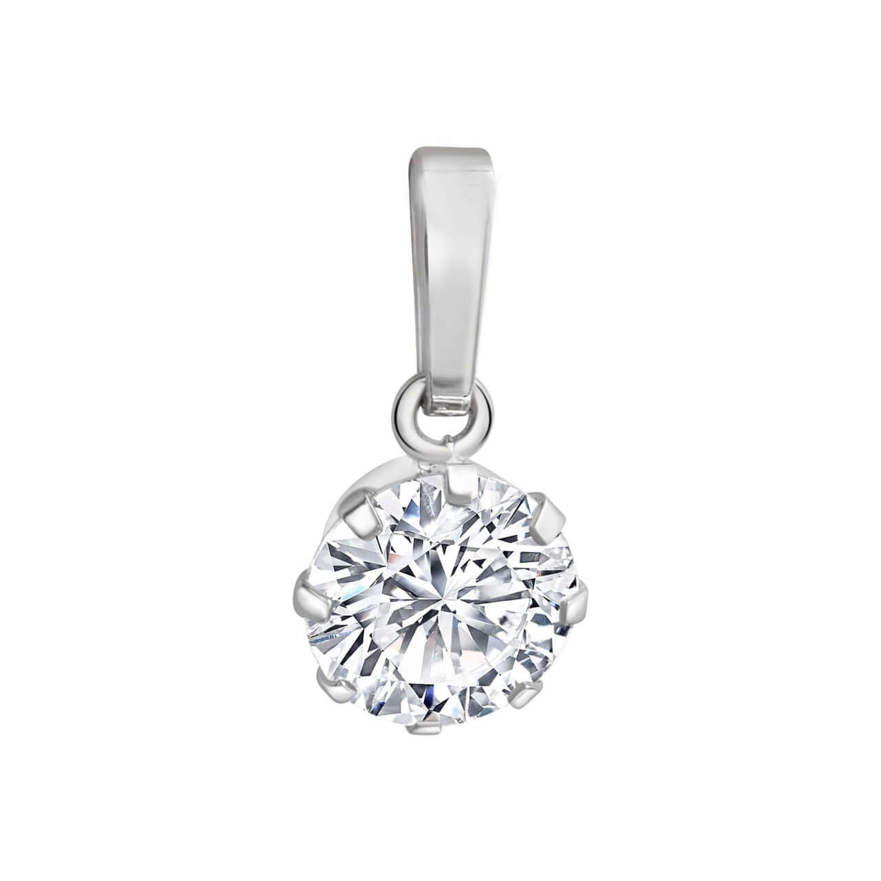 Schmuck Halsketten-Anhänger Damen Silber 925 rhodiniert Zirkonia 1,9cm günstig kaufen