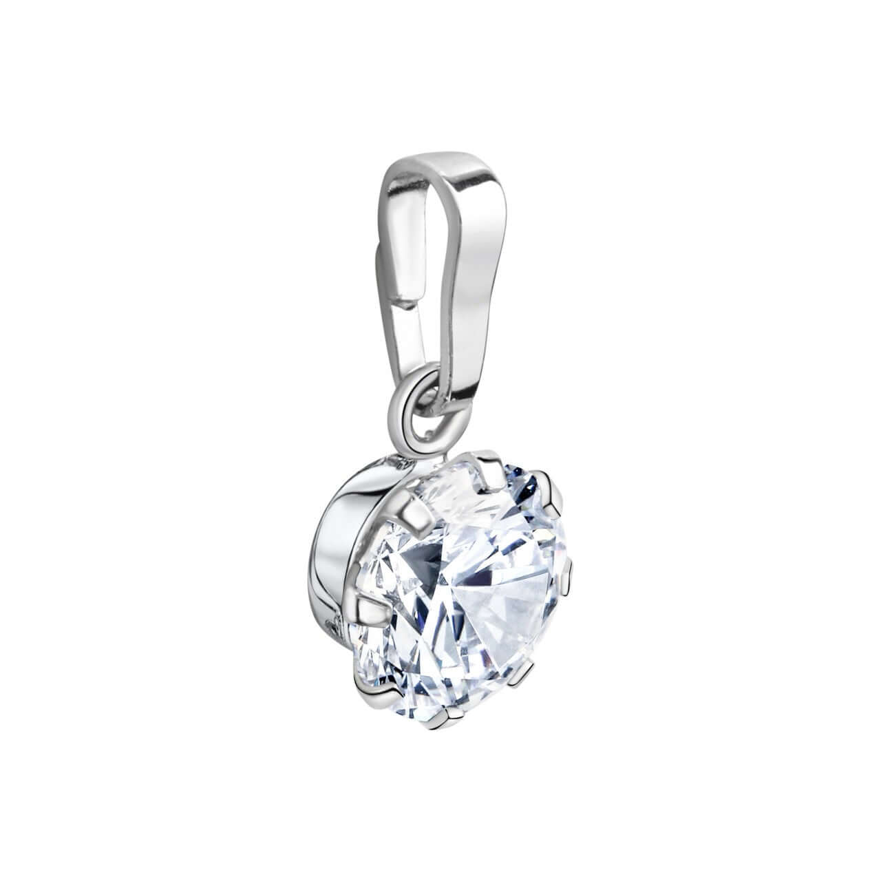 Schmuck Halsketten-Anhänger Damen Silber 925 rhodiniert Zirkonia 1,9cm günstig kaufen