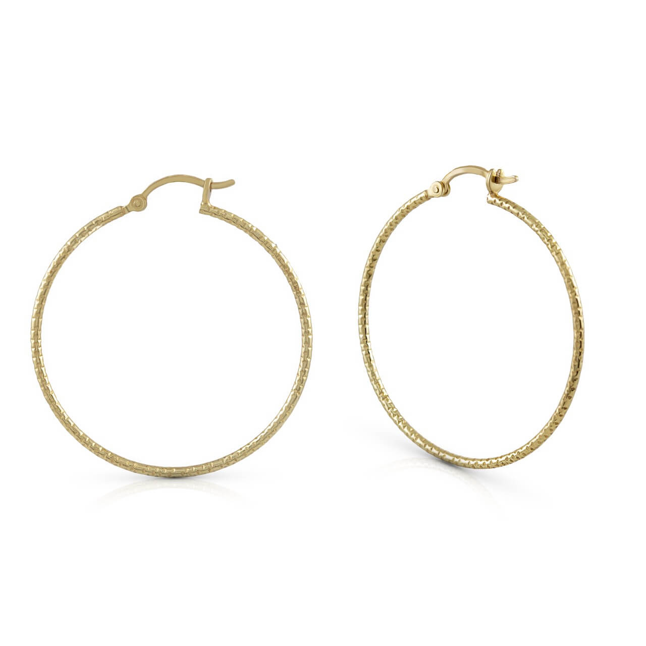 Schmuck Creolen Ohrringe Damen 925 Silber vergoldet 4,0cm 4,0cm, 1 Paar günstig kaufen