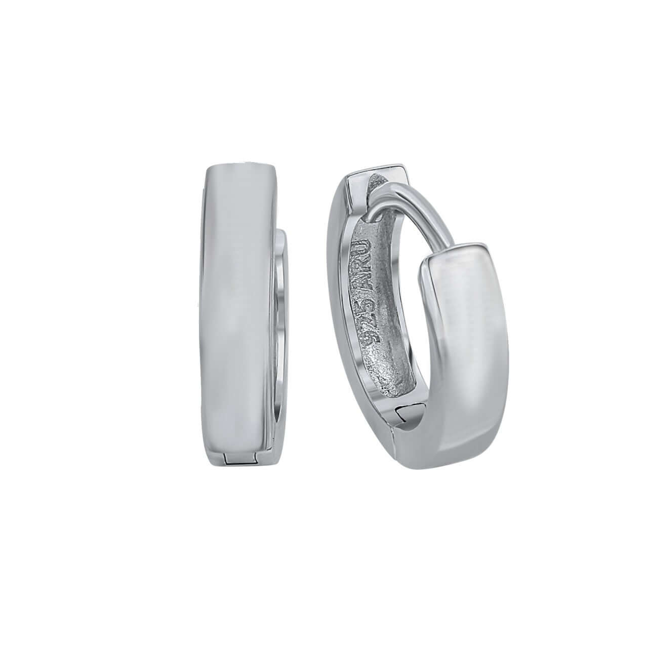 Schmuck Creolen Ohrringe Damen 925 Silber rhodiniert 1,3cm, 1 Paar günstig kaufen