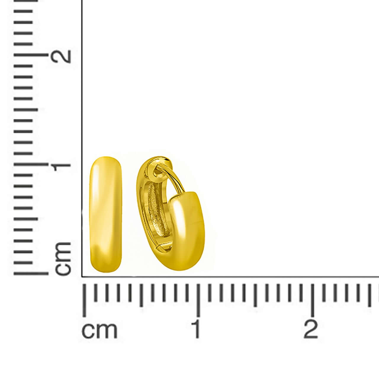 Schmuck Creolen Ohrringe Damen 925 Silber vergoldet 1,6cm, 1 Paar günstig kaufen