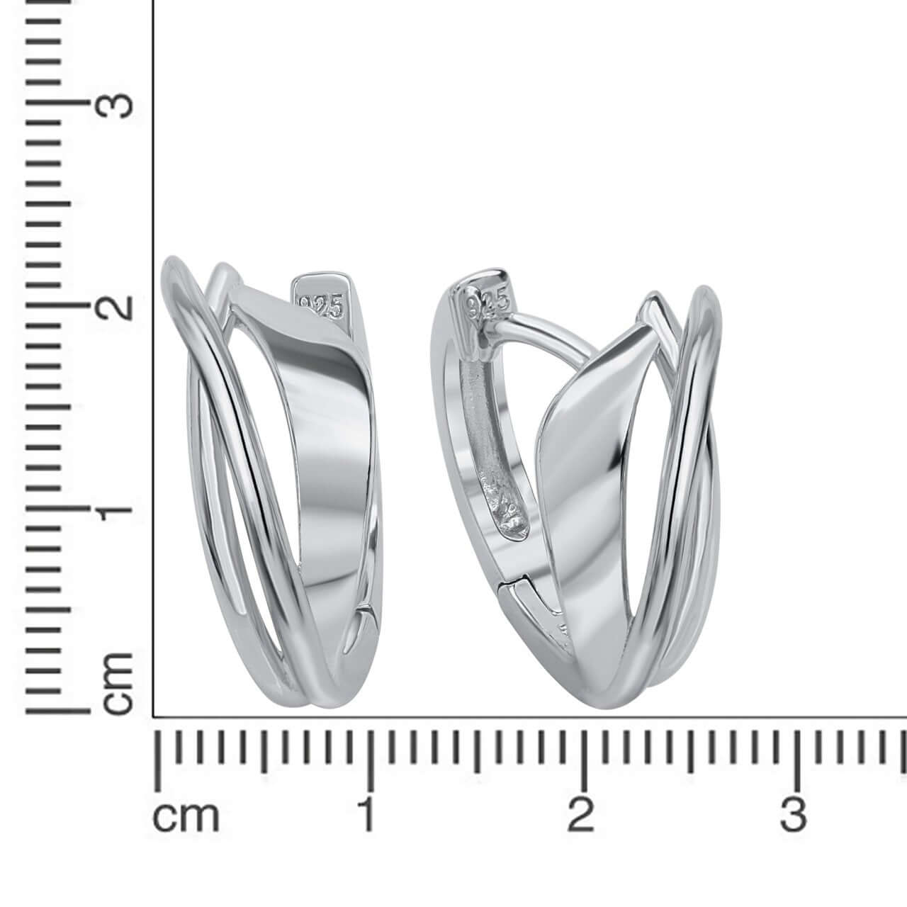 Schmuck Creolen Ohrringe Damen 925 Silber rhodiniert 1,8cm, 1 Paar günstig kaufen