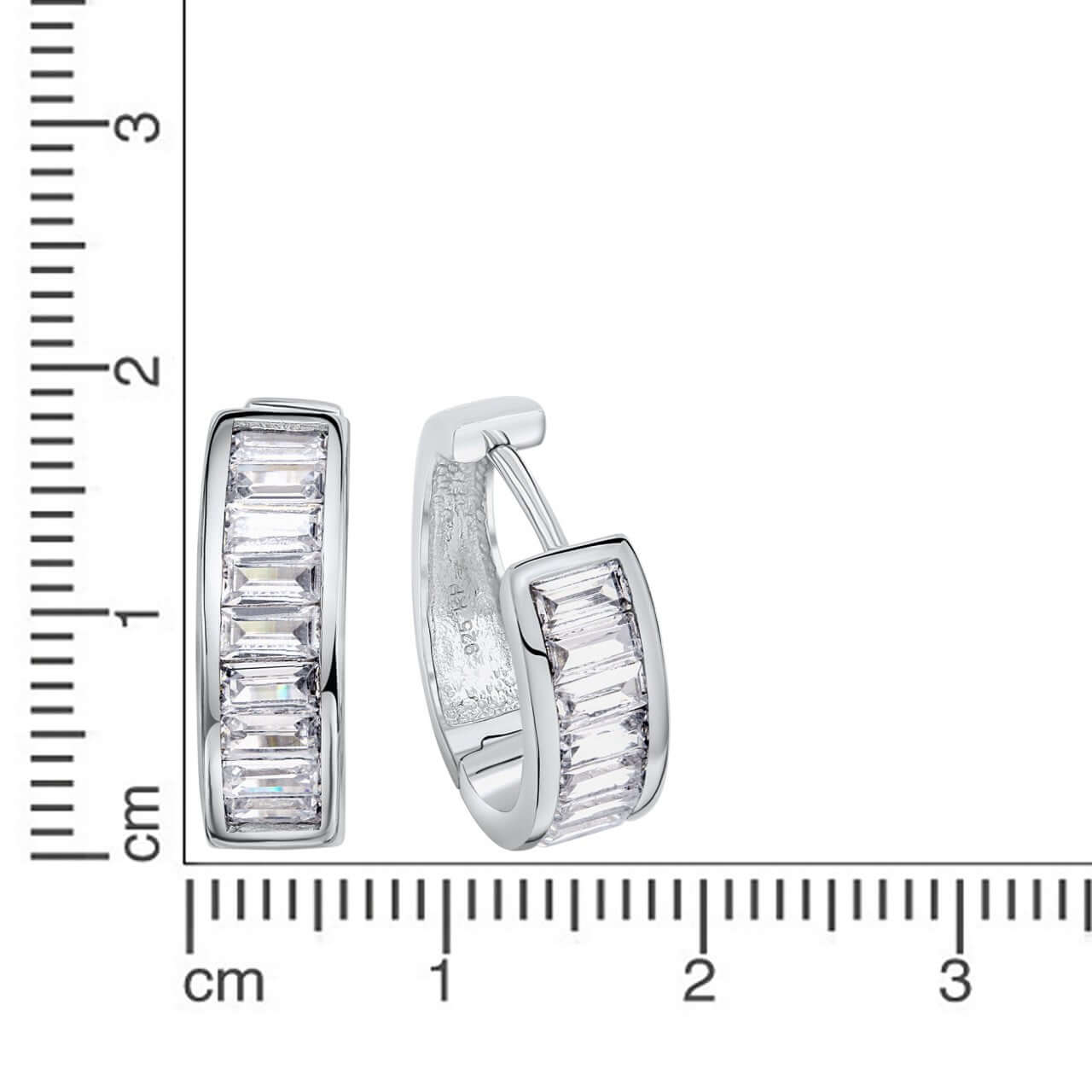 Schmuck Creolen Ohrringe Damen 925 Silber rhodiniert 1,6cm, 1 Paar günstig kaufen