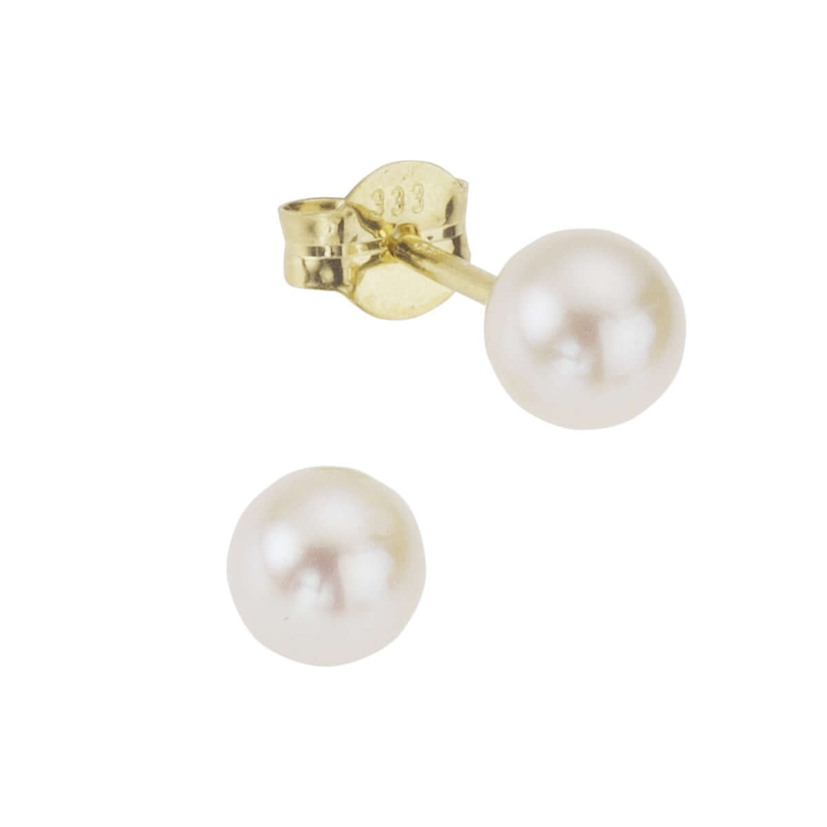 Schmuck Ohrstecker Damen 333 Gold Perlen 5-5,5mm 5/5,5mm, 1 Paar günstig kaufen
