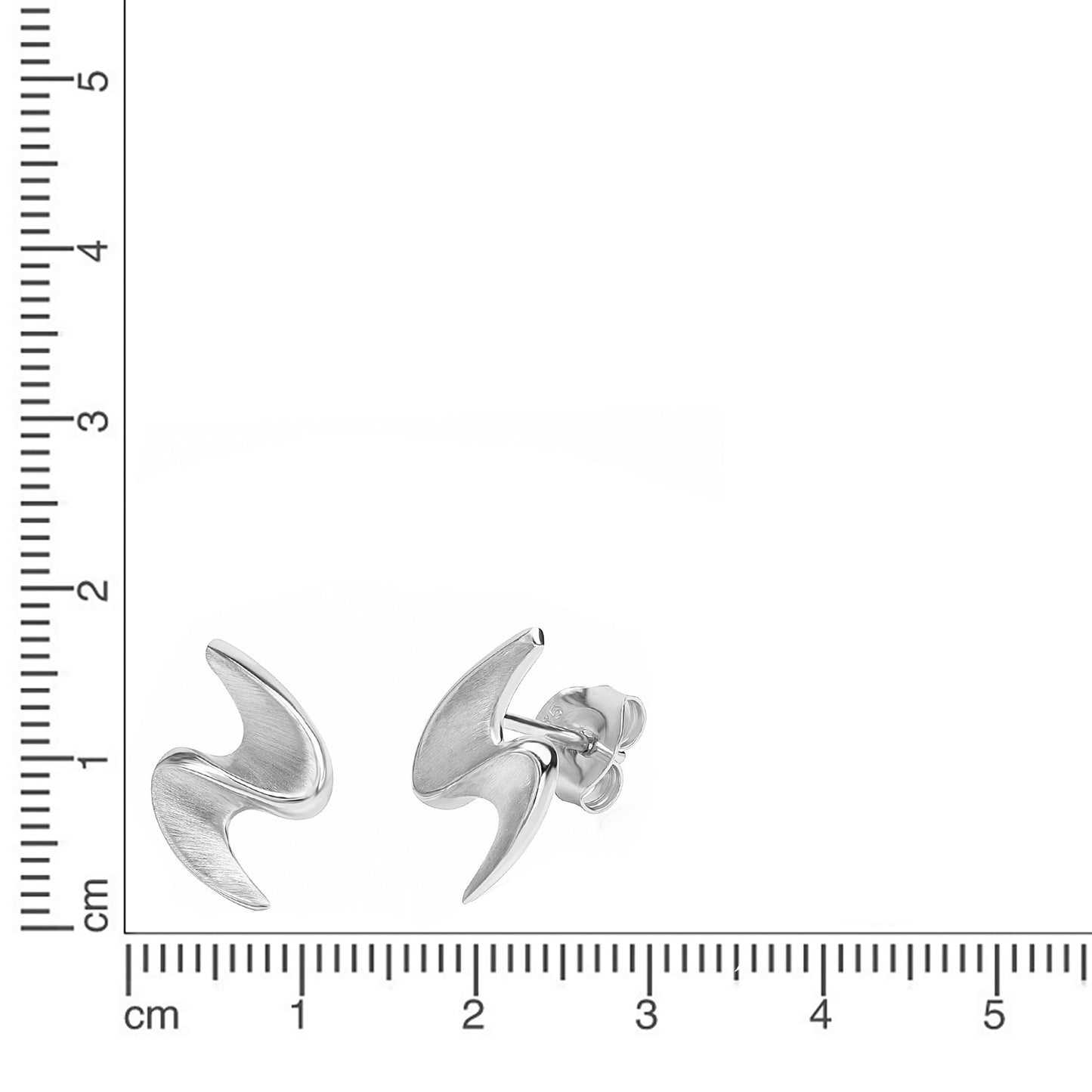 Ohrstecker 925/- Sterling Silber rhodiniert 1,4cm
