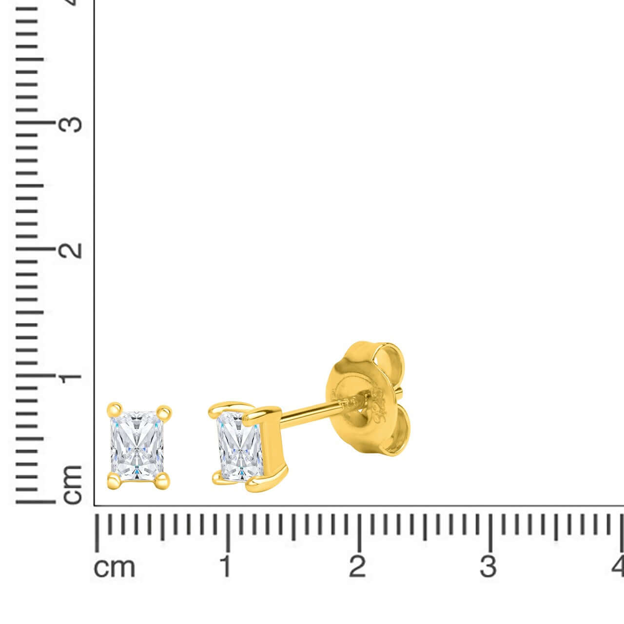 Schmuck Ohrstecker Damen 925 Silber vergoldet 1cm, 1 Paar günstig kaufen