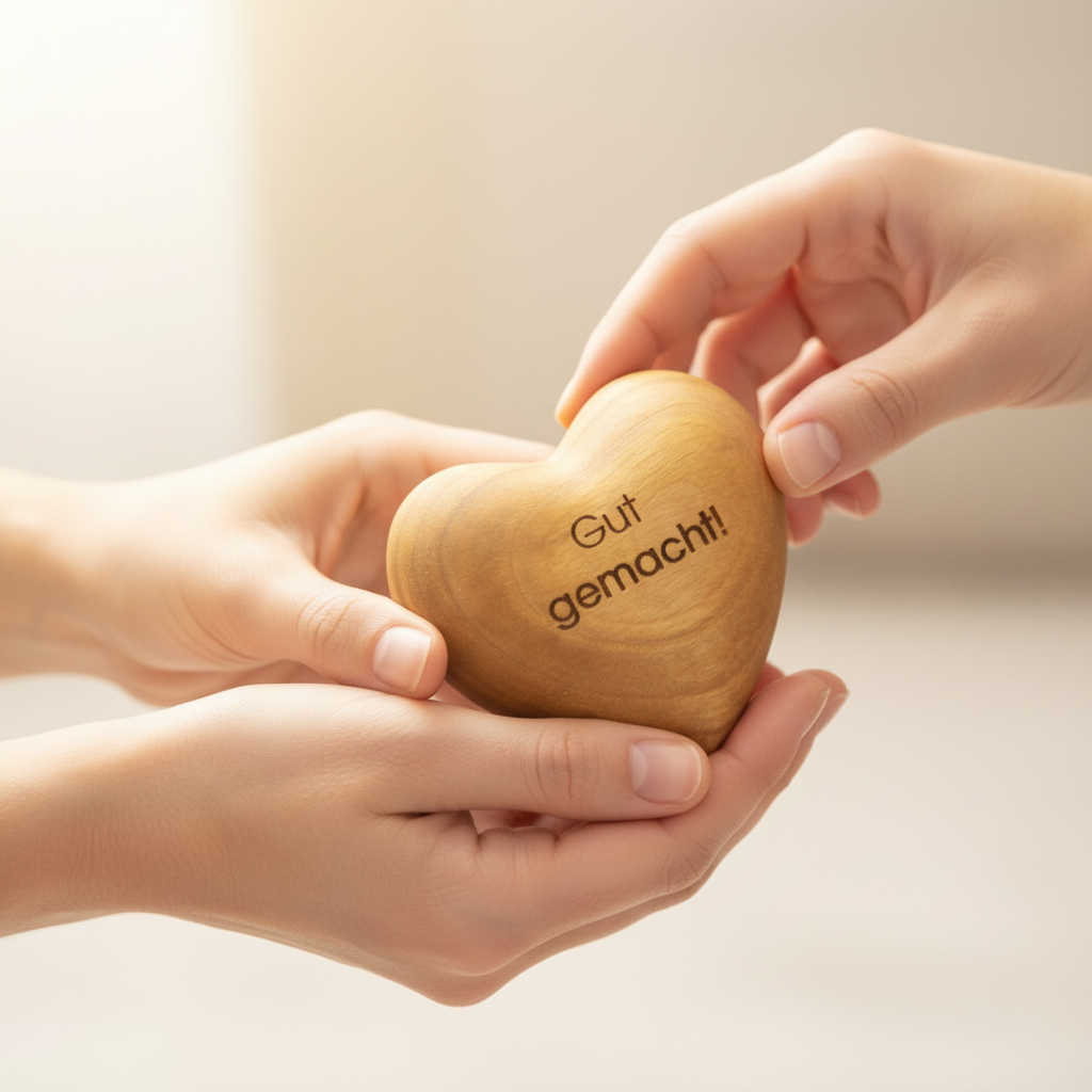 Thankgoods Holzherz Gut gemacht.