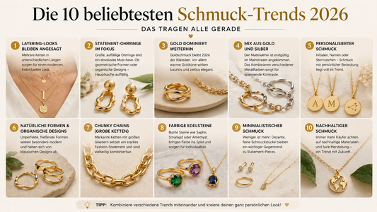 Die 10 beliebtesten Schmuck-Trends 2026 – Das tragen alle gerade