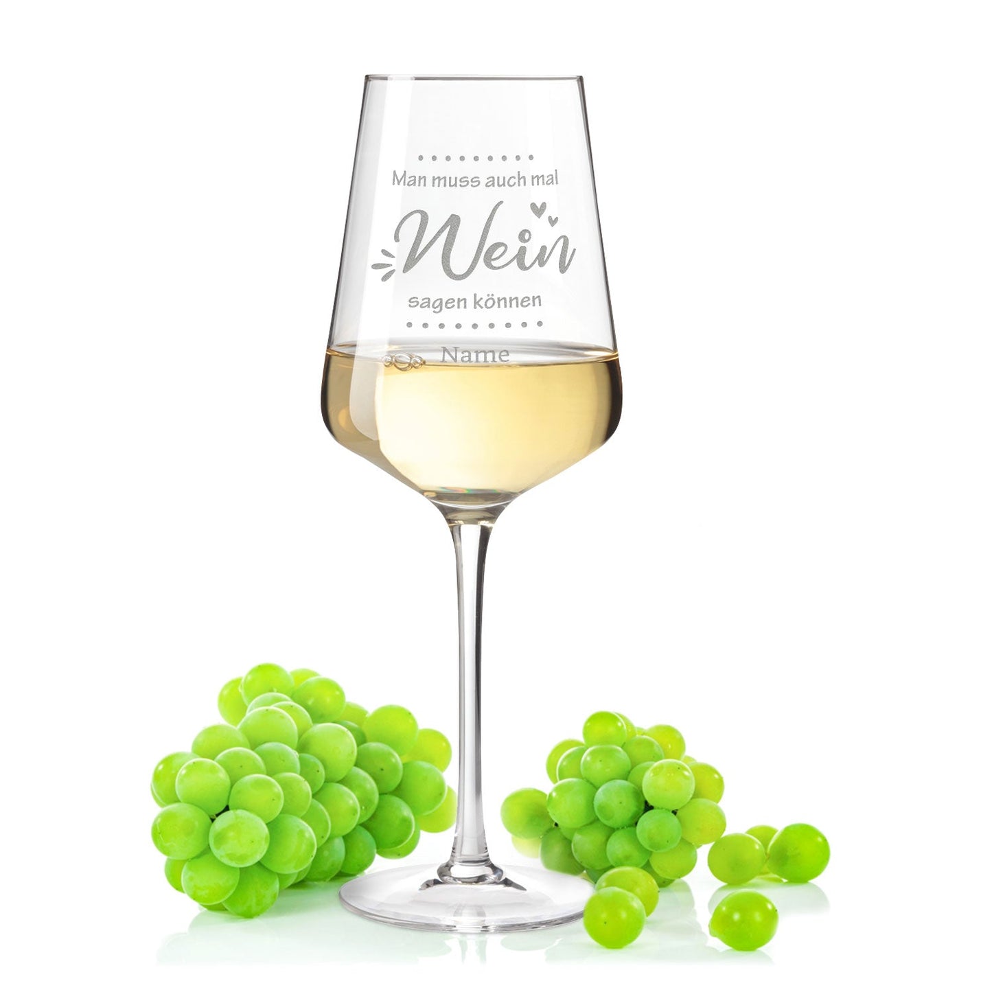 Leonardo Weinglas mit Gravur "Man muss auch mal Wein sagen"