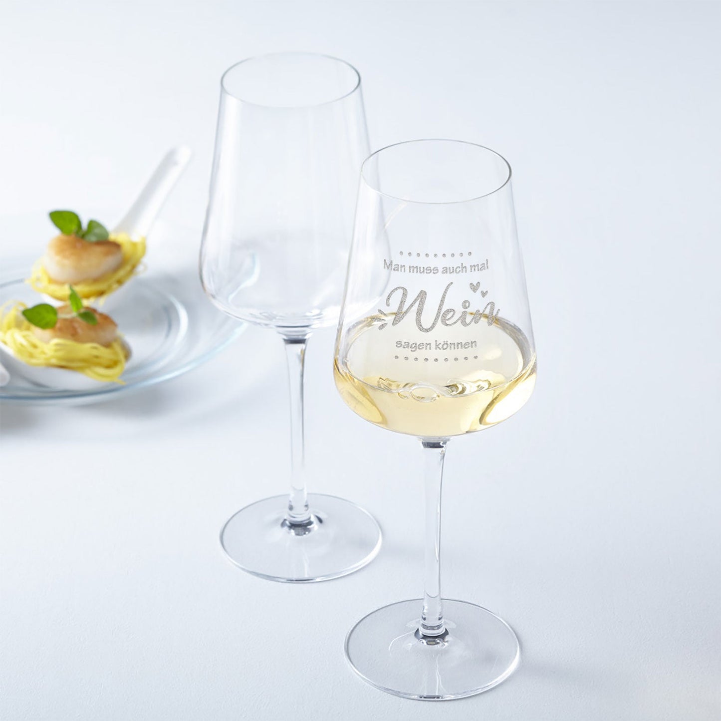 Leonardo Weinglas mit Gravur "Man muss auch mal Wein sagen"