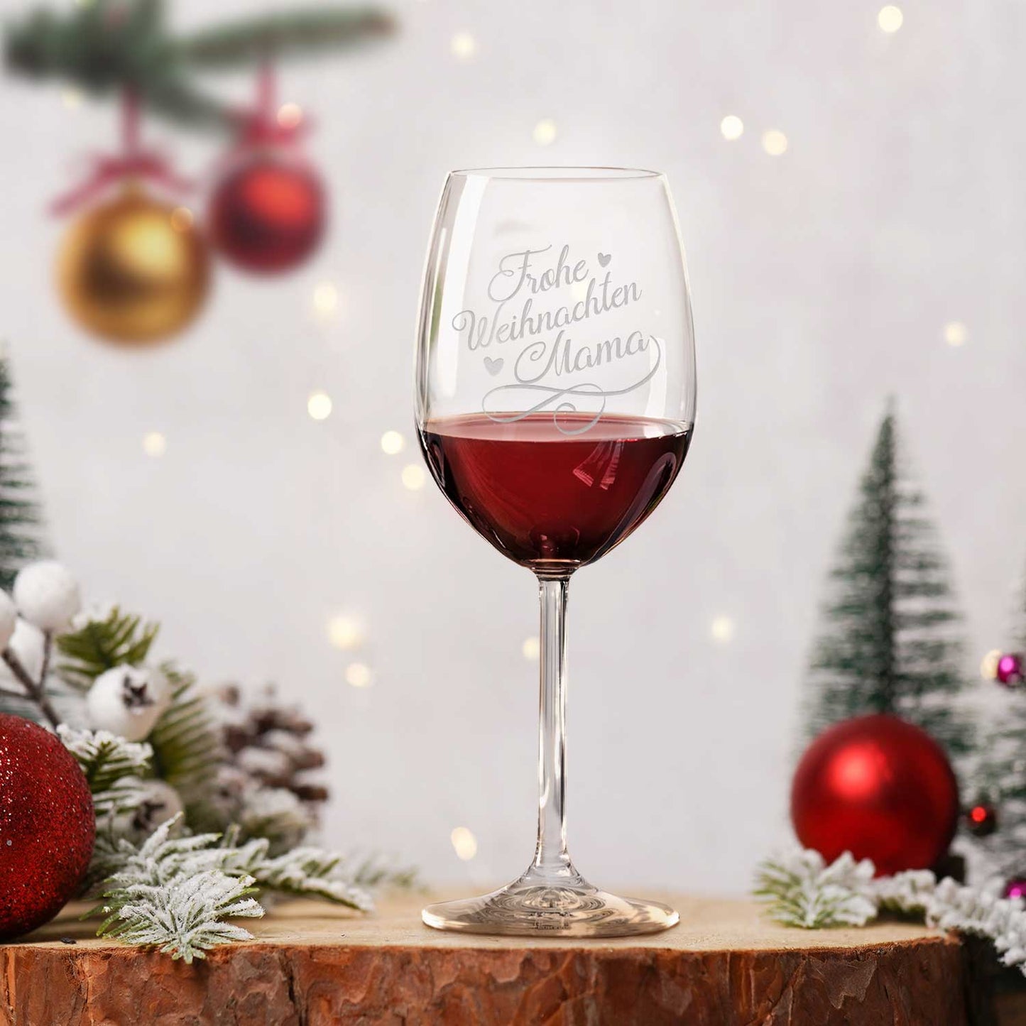 Leonardo Weinglas mit Gravur "Frohe Weihnachten Mama"