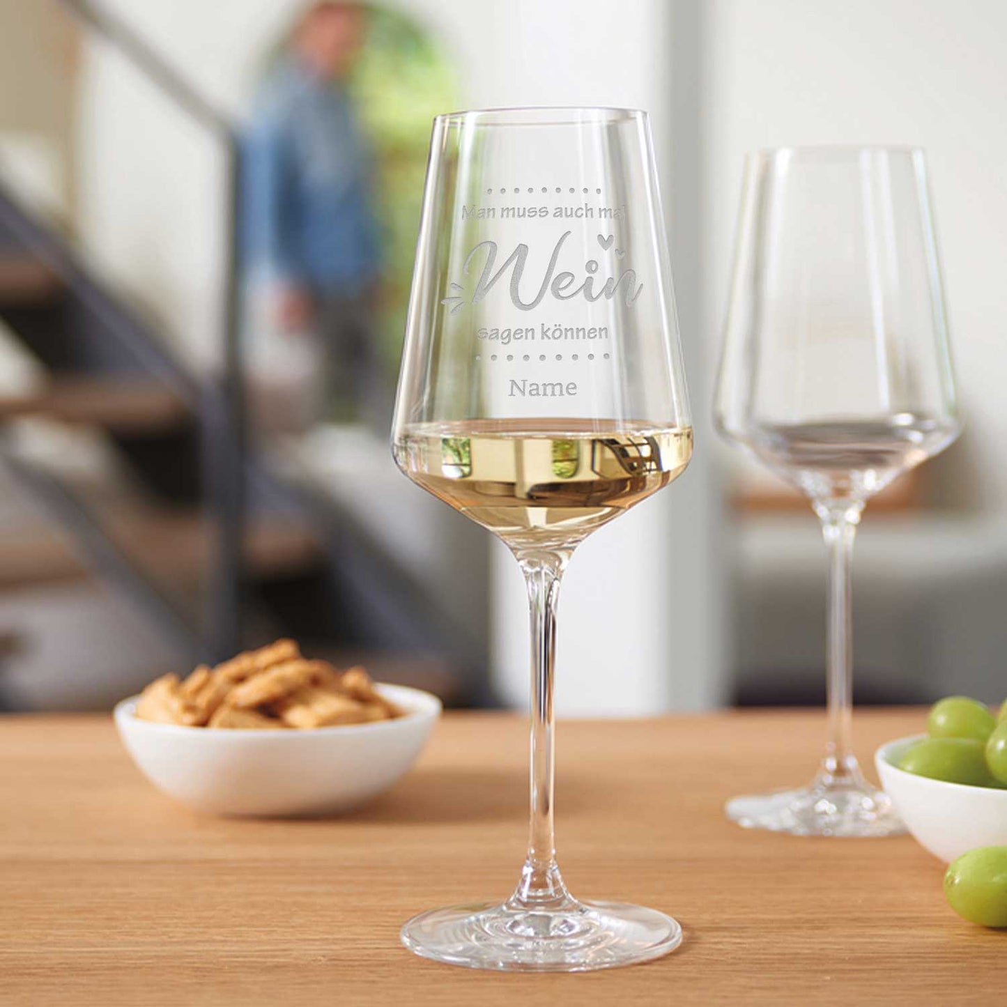 Leonardo Weinglas mit Gravur "Man muss auch mal Wein sagen"