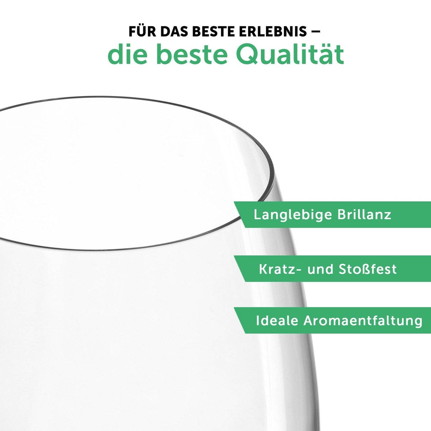 Leonardo Weinglas mit UV-Druck "Glück auf" Schlägel + Eisen