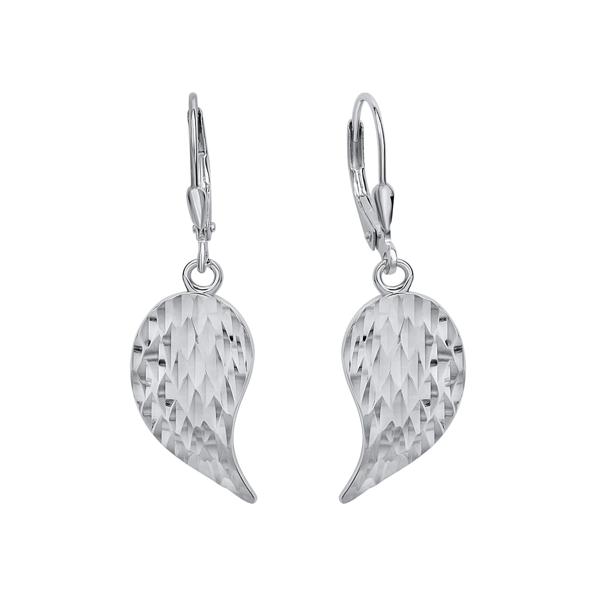 Ohrhänger 925/- Sterling Silber rhodiniert 3,9cm