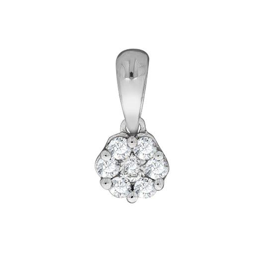 Halsschmuck Damen 375 Weißgold mit Brillant
