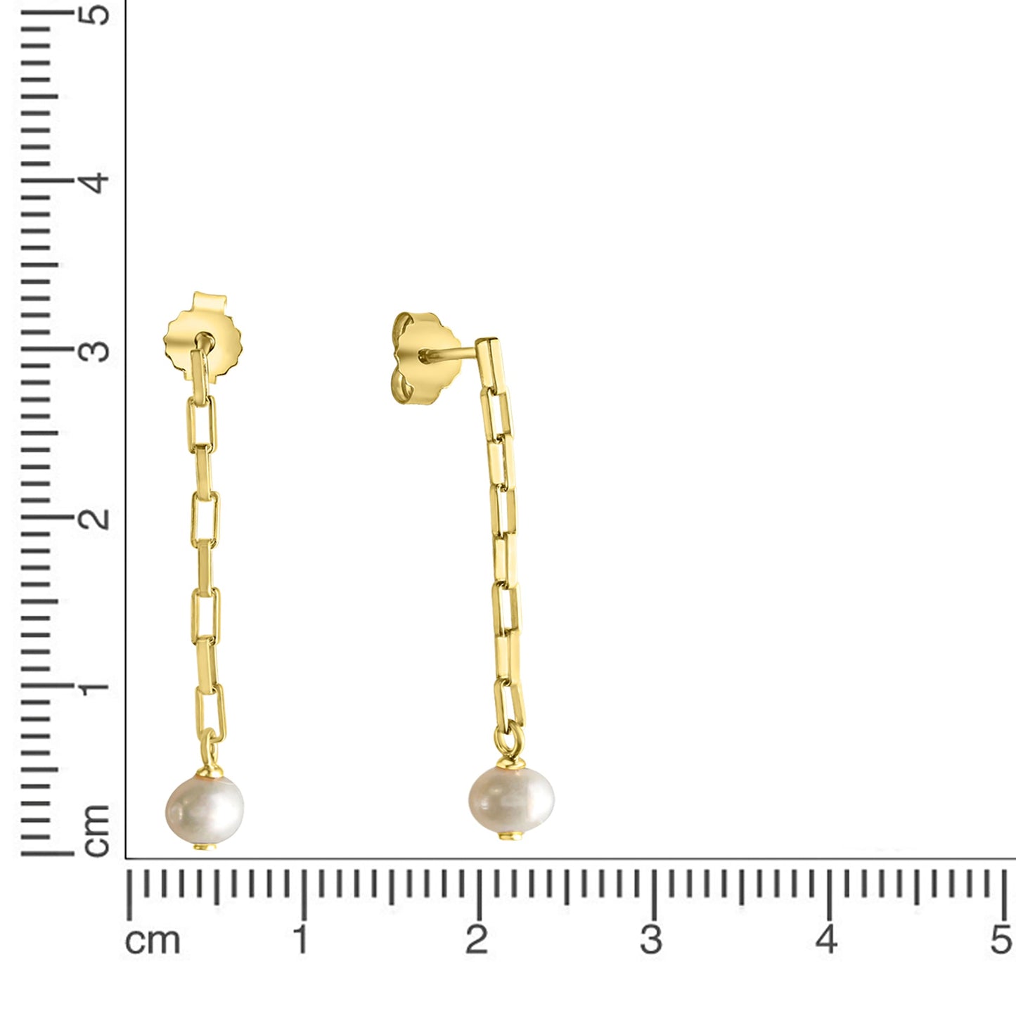 Ohrring 925/- Sterling Silber vergoldet 3,5cm ohne