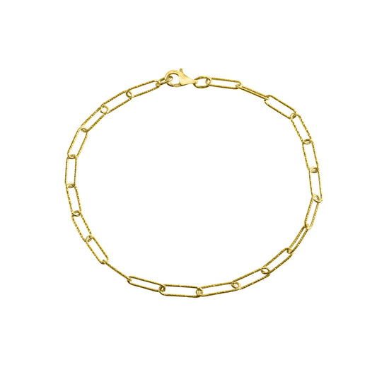 Celesta - Damen-Armband 925 Silber 21cm gelb vergoldet diamantiert